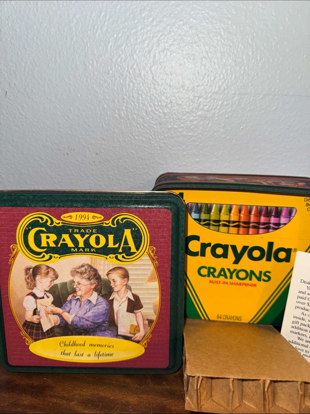Vintage 1994 Crayola Collectible Set Never Used with Original Postcard for gifts